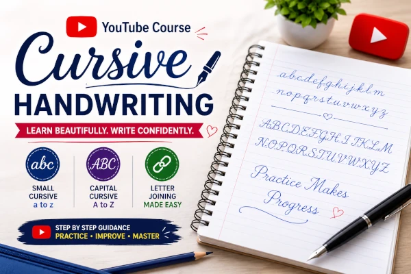 YouTube cursive handwriting lessons